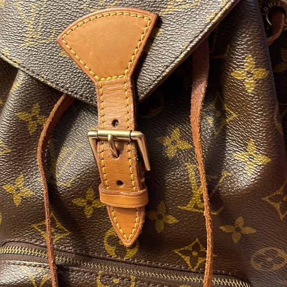 Authentic Louis Vuitton Backpack Nag Montsouris MM Monogram Used LV Vintage. - Picture 3 of 14